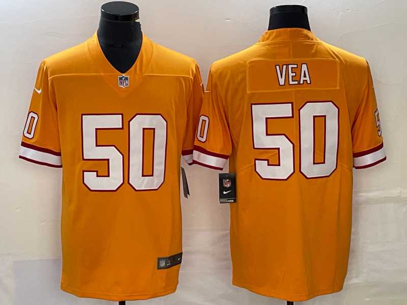 Men's Tampa Bay Buccaneers #50 Vita Vea Yellow Limited Stitched Throwback Jersey,We sell and wholesale Men's Tampa Bay Buccaneers #50 Vita Vea Yellow Limited Stitched Throwback Jersey on line form chian!